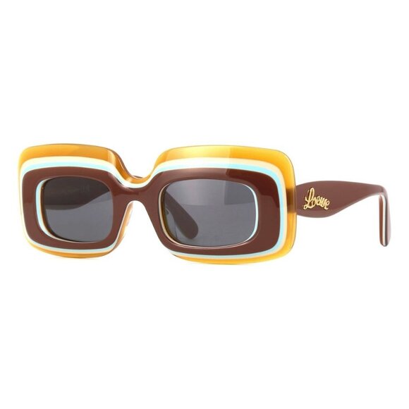 New LOEWE x Paula's Ibiza Brown Cat Eye LW40139U 47A Sunglasses Women - Picture 1 of 4